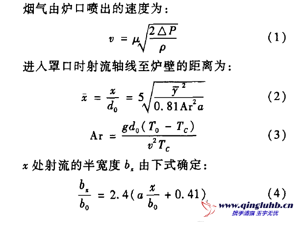 75 t熔鋁爐除塵器集氣罩排風(fēng)量計算